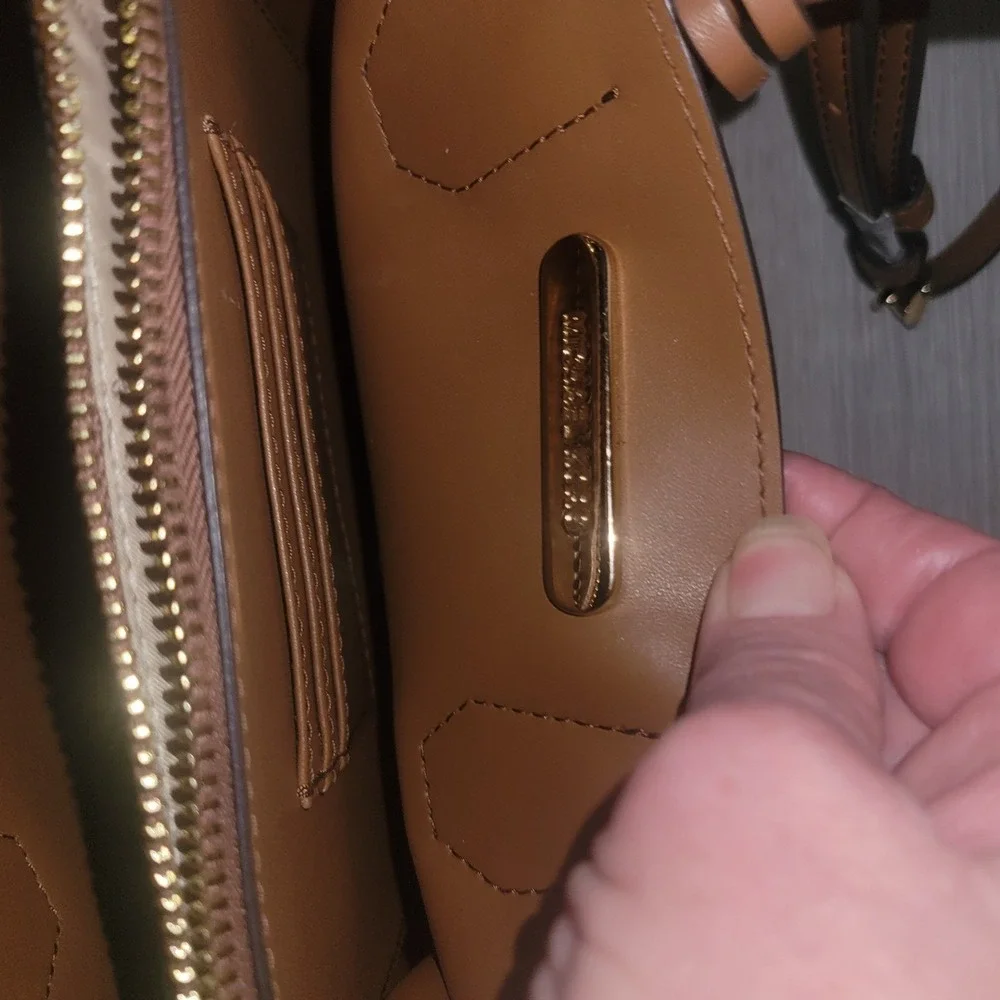 Michael Kors Signature Monogram Bedford‎ Travel Small Top Zip Tote Brown luxury